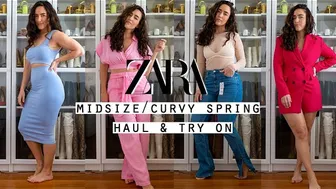 Midsize Curvy Zara Spring Haul TryOn #1