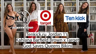 Size M @KahlanaBarfieldBrown x Target, TenKick.ru, God Saves Queens Bikini Honest Review & Try On #1