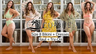 Curvy Size 8 Bikinis, Dresses + 2 Piece Set with Cupshe [+15% OFF w/ code Mer15]