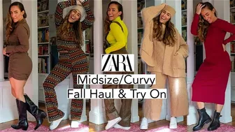 Curvy & Midsize Zara Fall Haul & Try On 2021