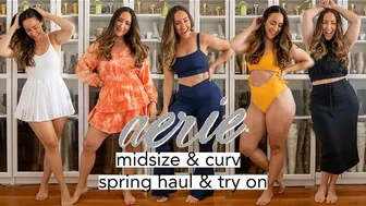 AERIE Midsize and Curvy SPRING Haul + Try On