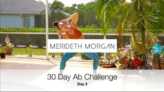 Merideth Morgan's 30 Ab Challenge - Day 3 [10 MIN INTENSE AB WORKOUT // No Equipment]