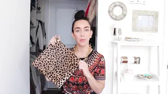 Shopping Haul - Spring & Summer - leopard clutch - faux leather skirt - lace blazer, and more! #6