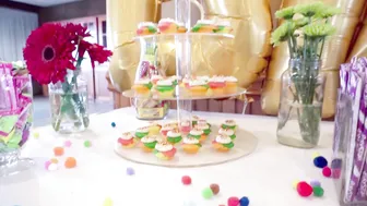 Multicolor Gender Neutral Baby Shower Guide: DIY Candy Bar, Decorations, Photo Booth Backdrop #7