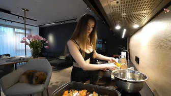 KatiaBang Cooking Stream #17 - How to make Fish with Vegetables? #5