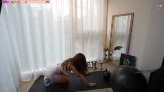 KatiaBang shows how to workout! #6