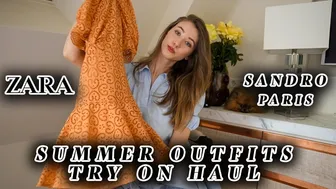 KatiaBang Summer Outfits Try On Haul | ZARA & SANDRO PARIS HAUL