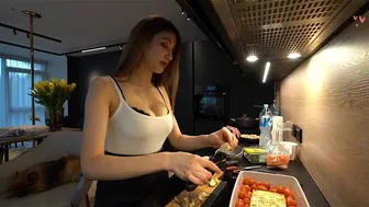 KatiaBang Cooking Stream #13 - How to make Baked Feta Pasta? (TikTok Trend Recipe)