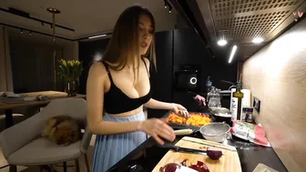 KatiaBang Cooking Stream #9 - How to make Shrimps with vegetables? #6