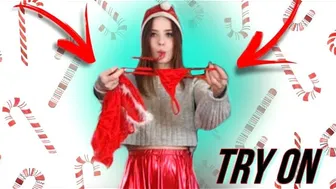 Try on beautiful transparent robes: Christmas outfits