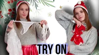 The magic of Christmas in every image: Try On transparent robes