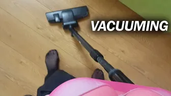 First person Cleaning: Vacuuming my room