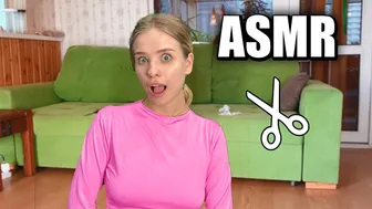 ASMR Cutting tights and shirt pleasant scissor sounds