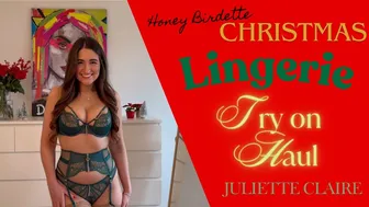 Sexy Christmas lingerie try on haul with Juliette Claire | Honey Birdette #1