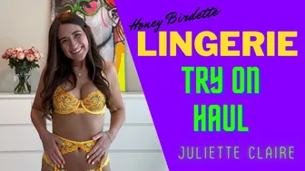 SEXY Lingerie Try On Haul with Juliette Claire