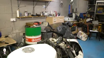 CBR400RR fork oil change without removing the forks #3