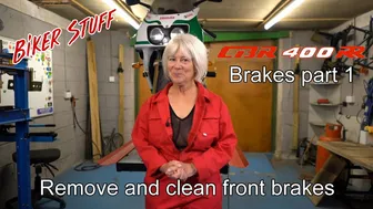 CBR400RR brake cleaning