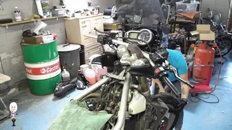 Tiger 800 Renovation - The steering is finally finished #9