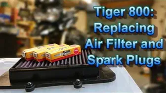 Tiger 800 Service Part 3 - Changing Air Filter and Spark Plugs