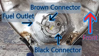 Tiger 800 Service Part 2 - Removing panels and fuel tank #9