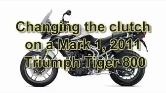 How to change a clutch on a Triumph Tiger 800