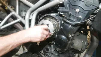 How to change a clutch on a Triumph Tiger 800 #5