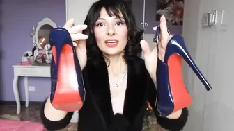 Diana prova i collant Merry Style neri con trama di parigine e scarpe Vocosi #3