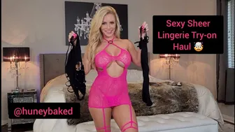 Sexy Sheer Lingerie Try-On Haul with HuneyBaked!