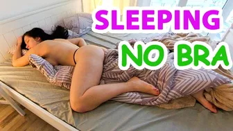 Sleeping girl. NO BRA version | virtual reality 5.7K #1