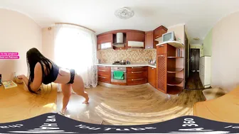 Beautiful morning with a beauty in the kitchen | vr video 360 4K #8