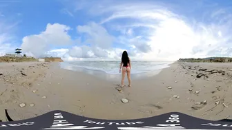 Girl on the beach. Virtual reality | vr 360 video #5