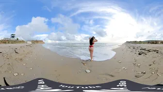 Girl on the beach. Virtual reality | vr 360 video #6