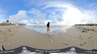 Girl on the beach. Virtual reality | vr 360 video #7