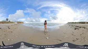 Girl on the beach. Virtual reality | vr 360 video #8