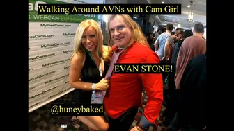 Walking Around AVN Expo 2020 with Web Cam Model HuneyBaked