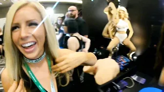 Walking Around AVN Expo 2020 with Web Cam Model HuneyBaked #8