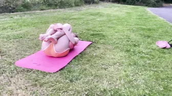 Contortion and Gymnastics Training, Gymnastic challenge, flexibility splits. with yoga #4