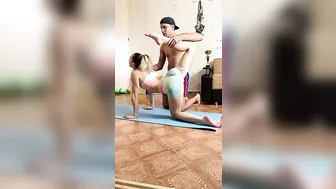 Yoga art with a guy ! ♥️♥️ #3