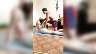 Yoga art with a guy ! ♥️♥️ #7