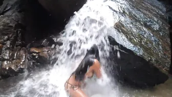 Thong Bikini Waterfall Shower (Marianna Dey) #9