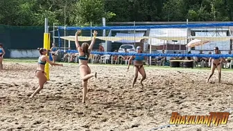 Thong Bikini Beach Volleyball In Italy #1