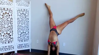 Colombian Woman Doing Bikini Yoga #9