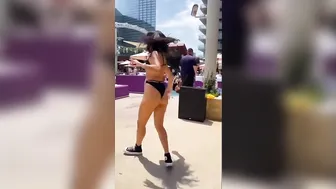 Women Shuffle Dancing In Bikinis And Thongs #2