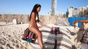 Colombian Bikini Model Riding A Camel #6