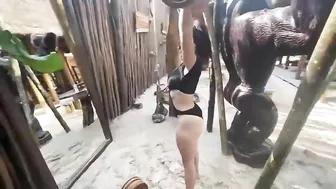 Bikini Workout Session At Tulum Jungle Gym #6