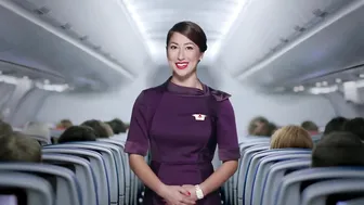 Beautiful Delta Flight Attendant (Safety Video 2020) #3