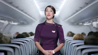 Beautiful Delta Flight Attendant (Safety Video 2020) #4