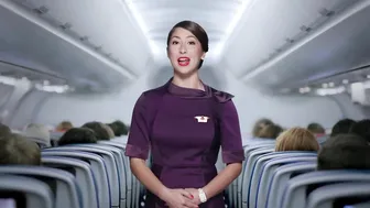 Beautiful Delta Flight Attendant (Safety Video 2020) #5