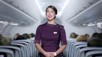 Beautiful Delta Flight Attendant (Safety Video 2020) #7