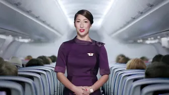 Beautiful Delta Flight Attendant (Safety Video 2020) #8